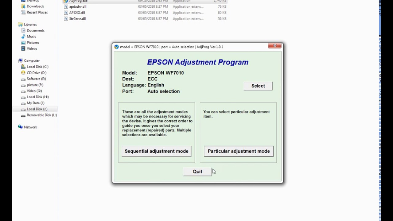 Epson Workforce Adjustment Program Download Free